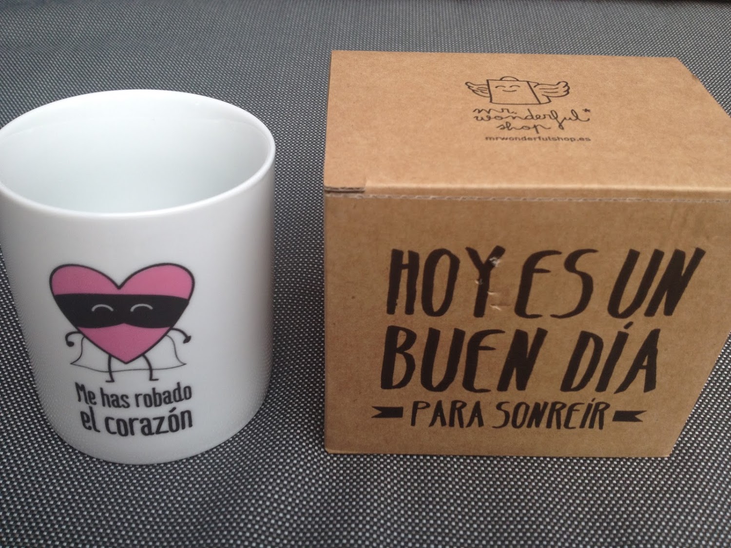 Taza Me has robado el corazón Mr. Wonderful