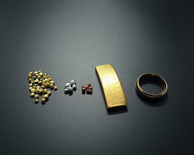 1.oro puro, plata, cobre, oro 18k y alianza