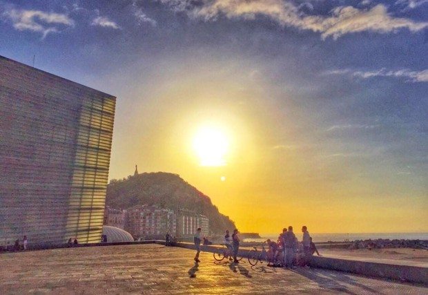 Zurriola Kursaal San Sebastian Donostia sisters and the city