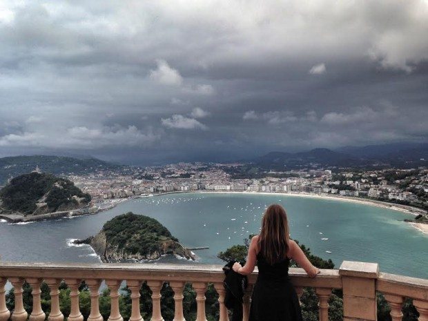 Funicular Igeldo San Sebastian Donostia sisters and the city