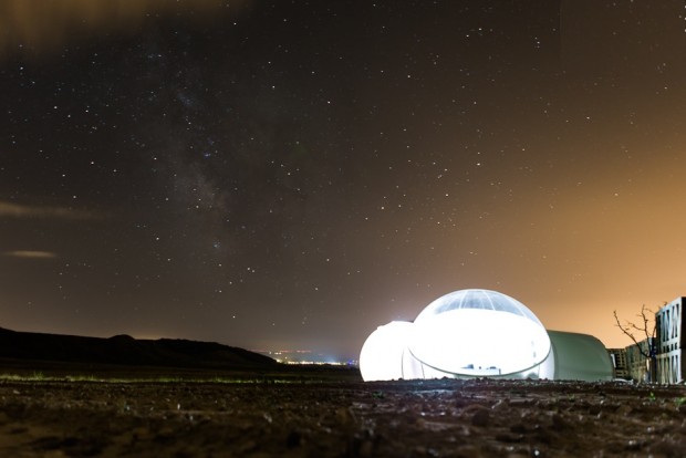 Bubble-Home-Aire-de-Bardenas-Night-Sky Tudela Navarra Bardenas Reales Hotel Aire de Bardenas