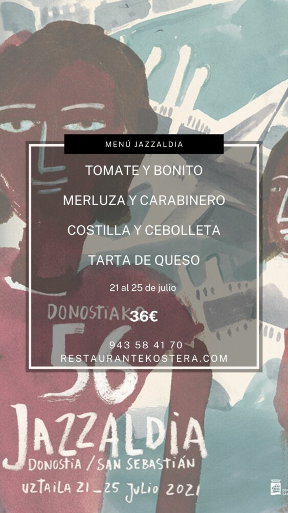 Menú Jazzaldi Kostera